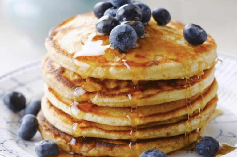 La recette des Pancake aux Myrtilles